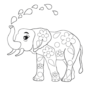 Elefant tegning