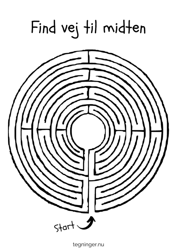 Optisk bedragerisk cirkel labyrint